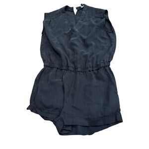 Velvet Heart Womens Sleeveless Romper Size Small Black Back Button